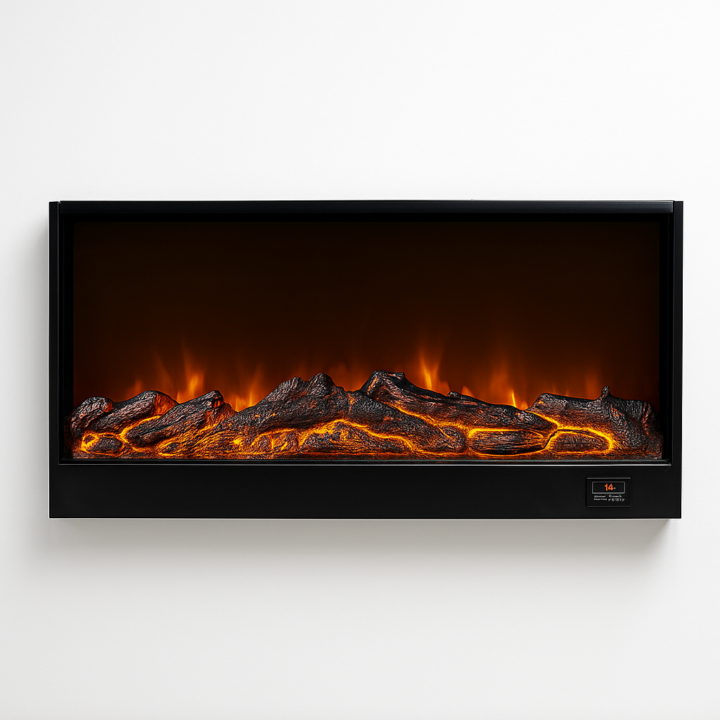 AuraFlame RidgeLine 48-Inch Electric Fireplace